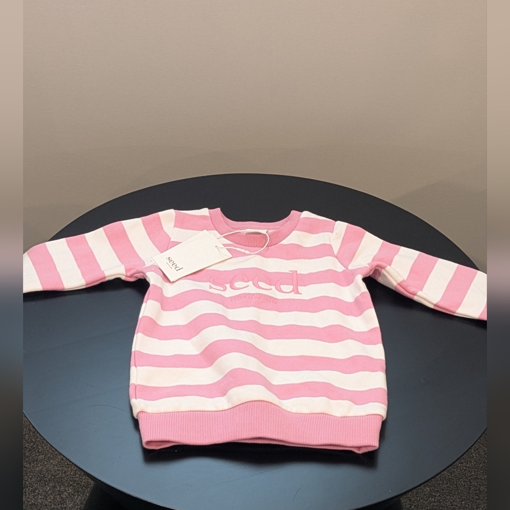 Seed Heritage Pink Striped Kids Top